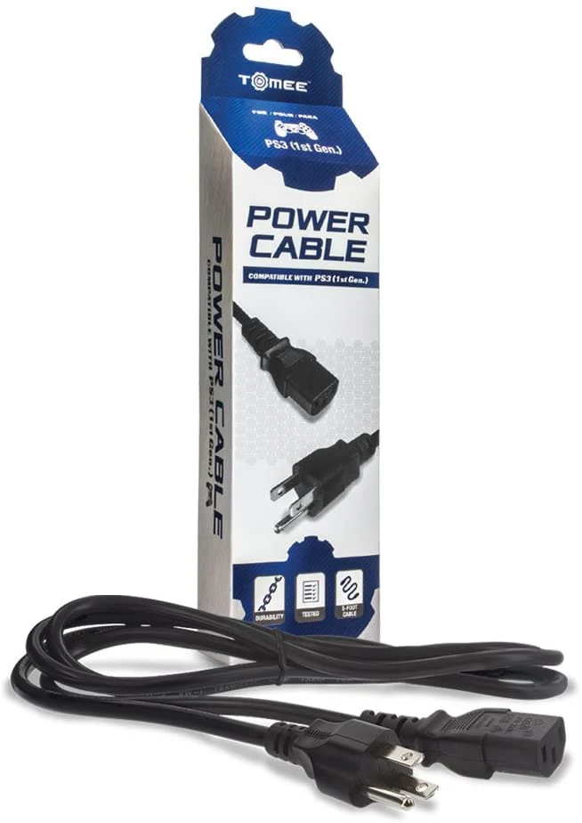 3-Prong Power Cable for PlayStation 3/Xbox 360/PC