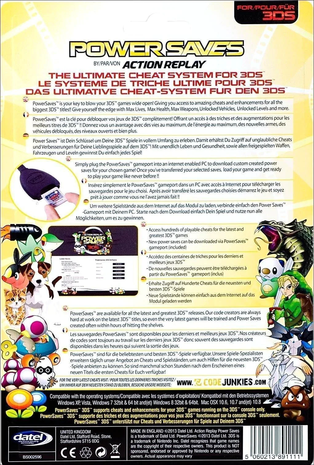 DATEL ACTION REPLAY POWER SAVES - 3DS - Image 2