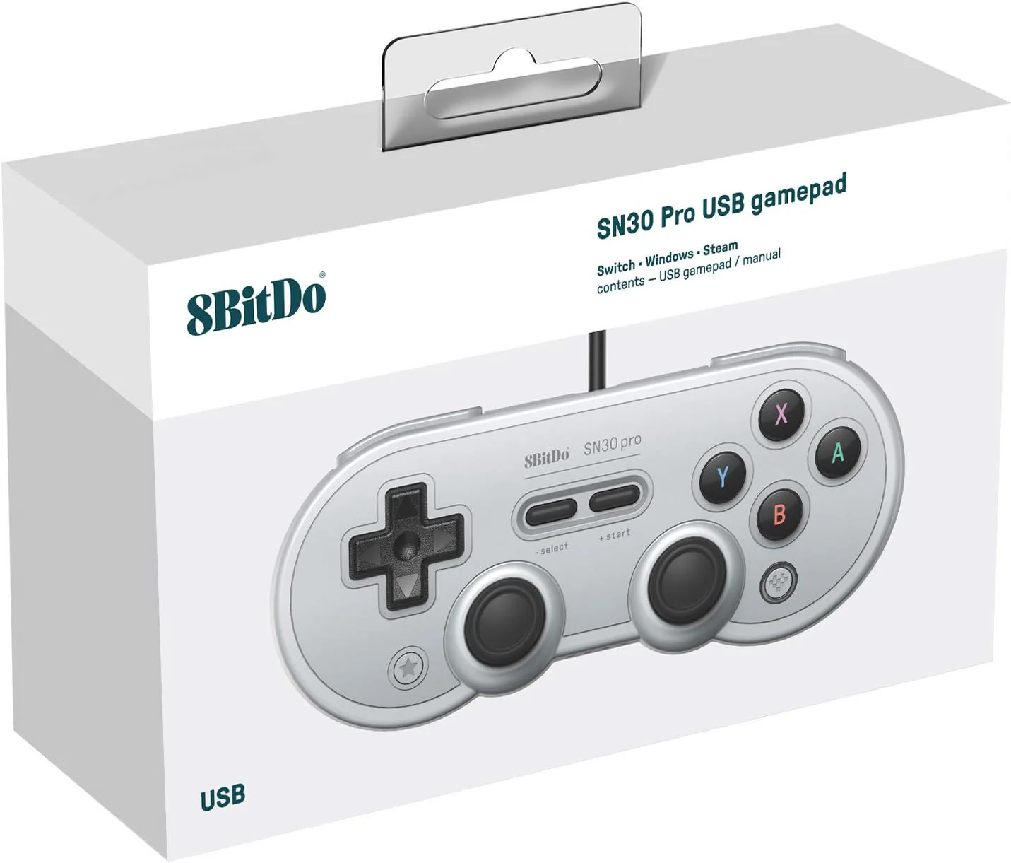 8BITDO SN30 PRO WIRED [GREY] - Image 2