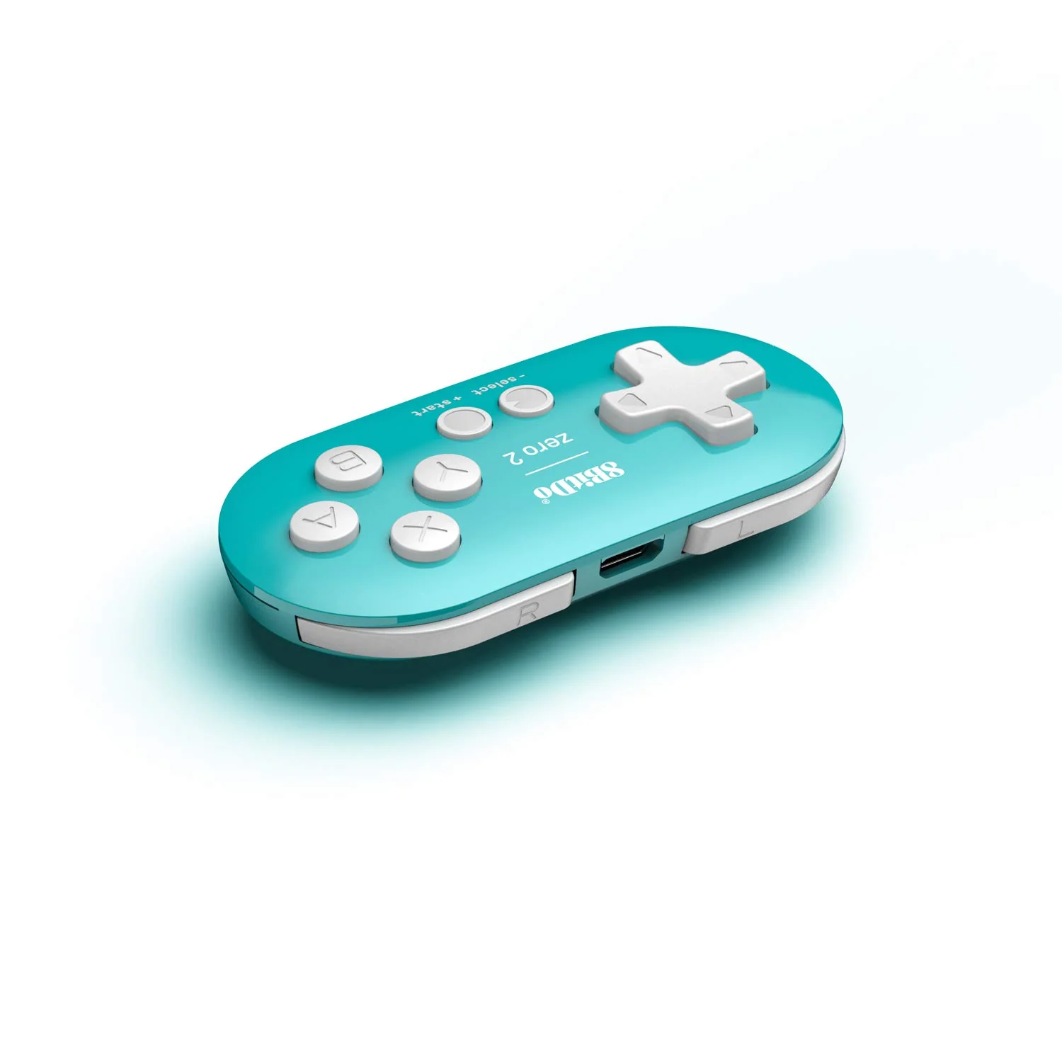 8Bitdo Zero 2 Bluetooth Gamepad Keychain Sized Mini Controller for Switch, Windows & Android [Turquoise] - SWITCH - Image 3