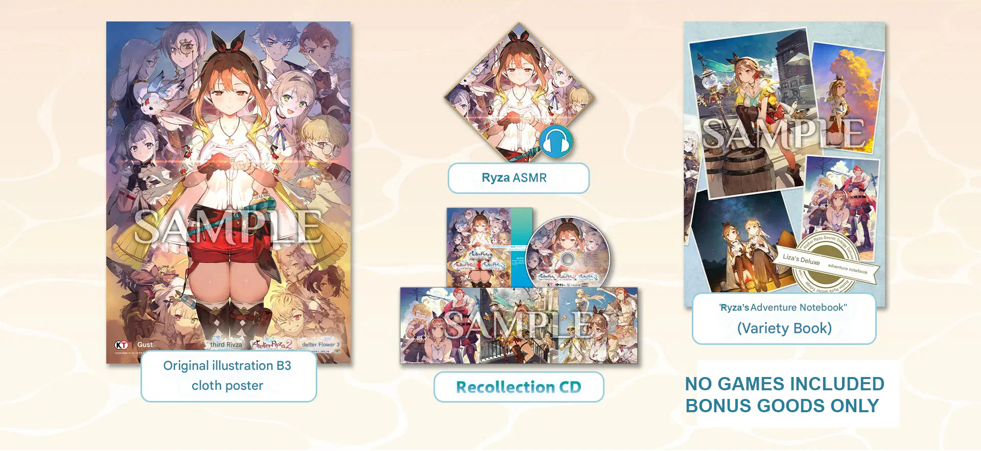 Atelier Ryza Secret Trilogy DX [Premium Box - Goods Only - No Games Included] (JPN Import)
