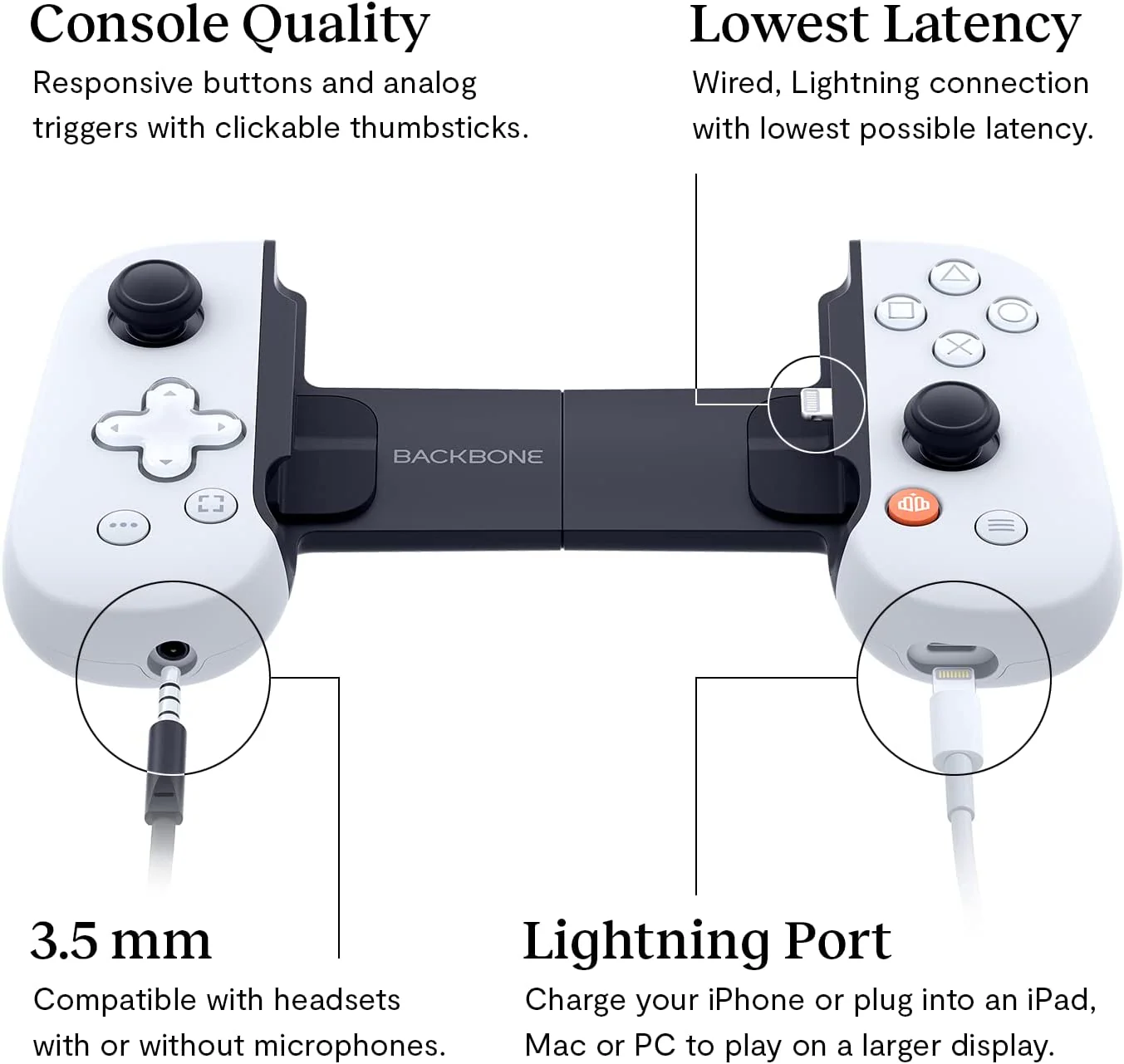 Backbone One Mobile Gaming Controller for iPhone [PlayStation Edition] - Image 3