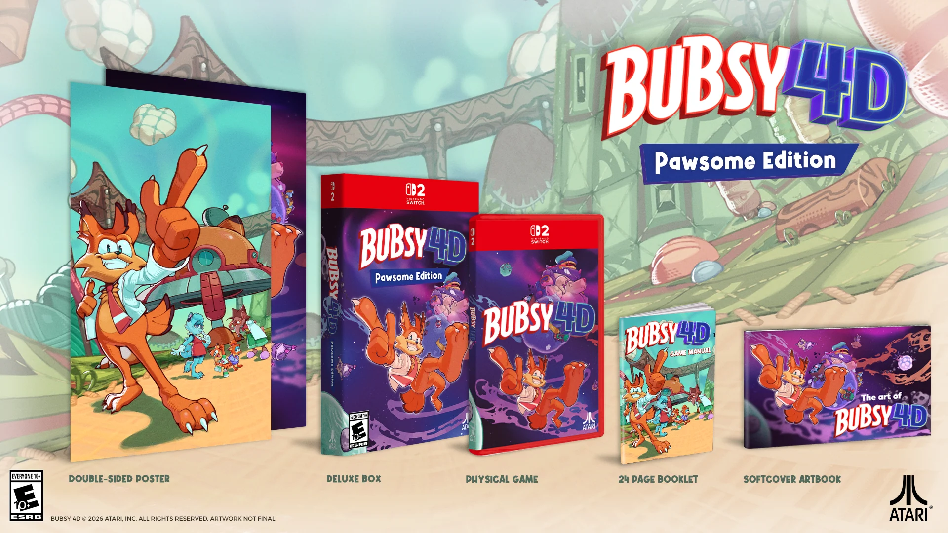 Bubsy 4D - Pawsome Edition - Nintendo Switch 2 (PRE-ORDER) - Image 3