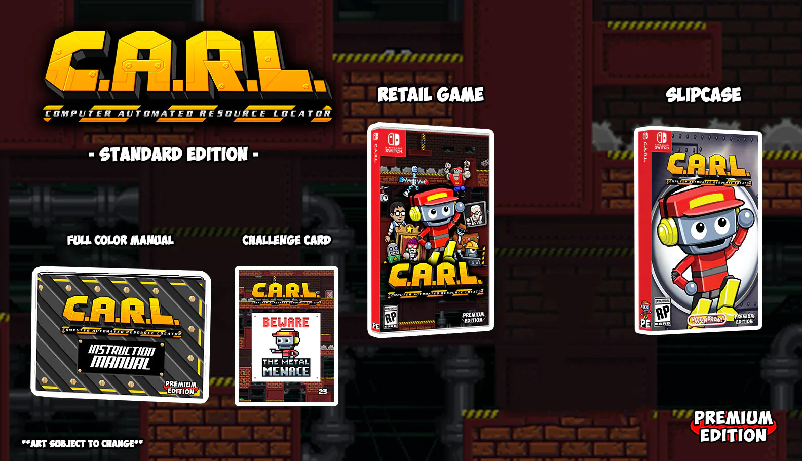 CARL [STANDARD EDITION] [PREMIUM EDITION GAMES SERIES 9] - Nintendo Switch (PRE-ORDER)