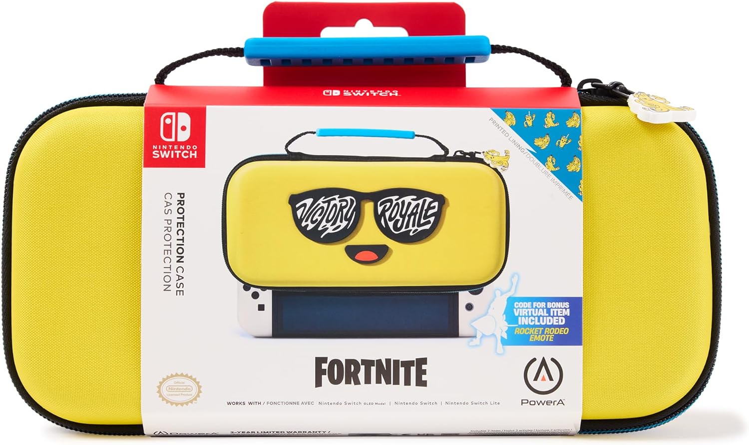 Power A Protection Case for Nintendo Switch - OLED Model, Nintendo Switch and Nintendo Switch Lite - Peely - SWITCH