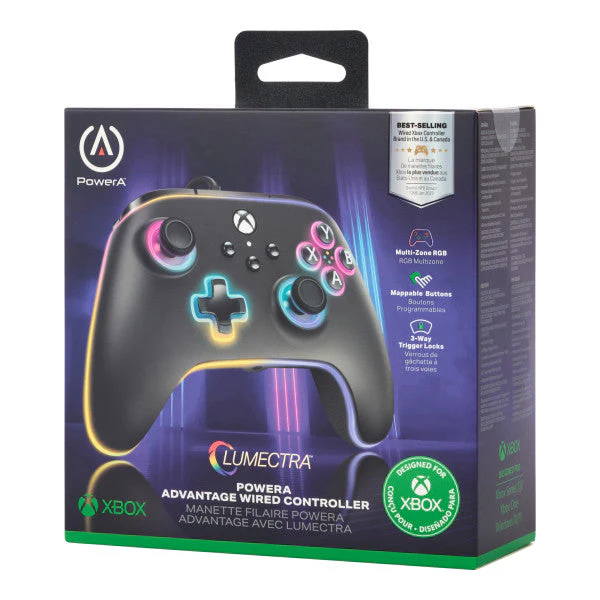 Power A Advantage Lumectra Wired Controller (Black) - Xbox Series X