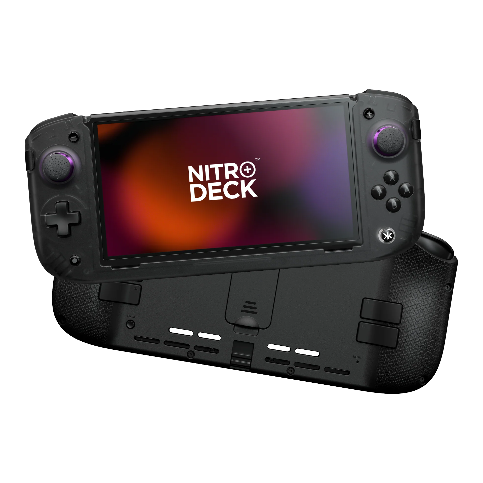 CRKD Nitro Deck+ Handheld Pro Controller for Nintendo Switch with HDMI Adapter [Clear Black] - Nintendo Switch - Image 2