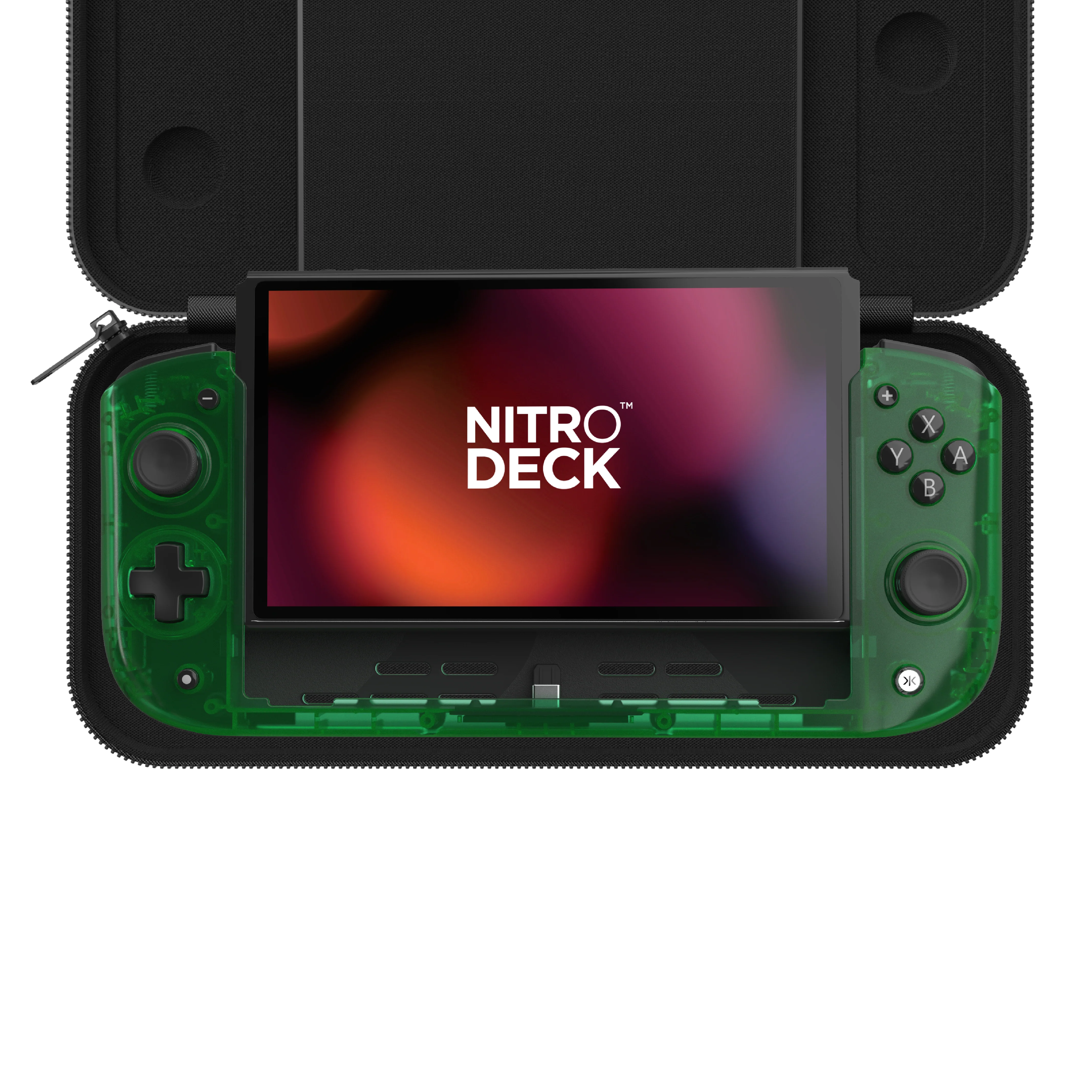CRKD Nitro Deck [Retro Emerald Green Limited Edition] with Carry Case - Nintendo Switch