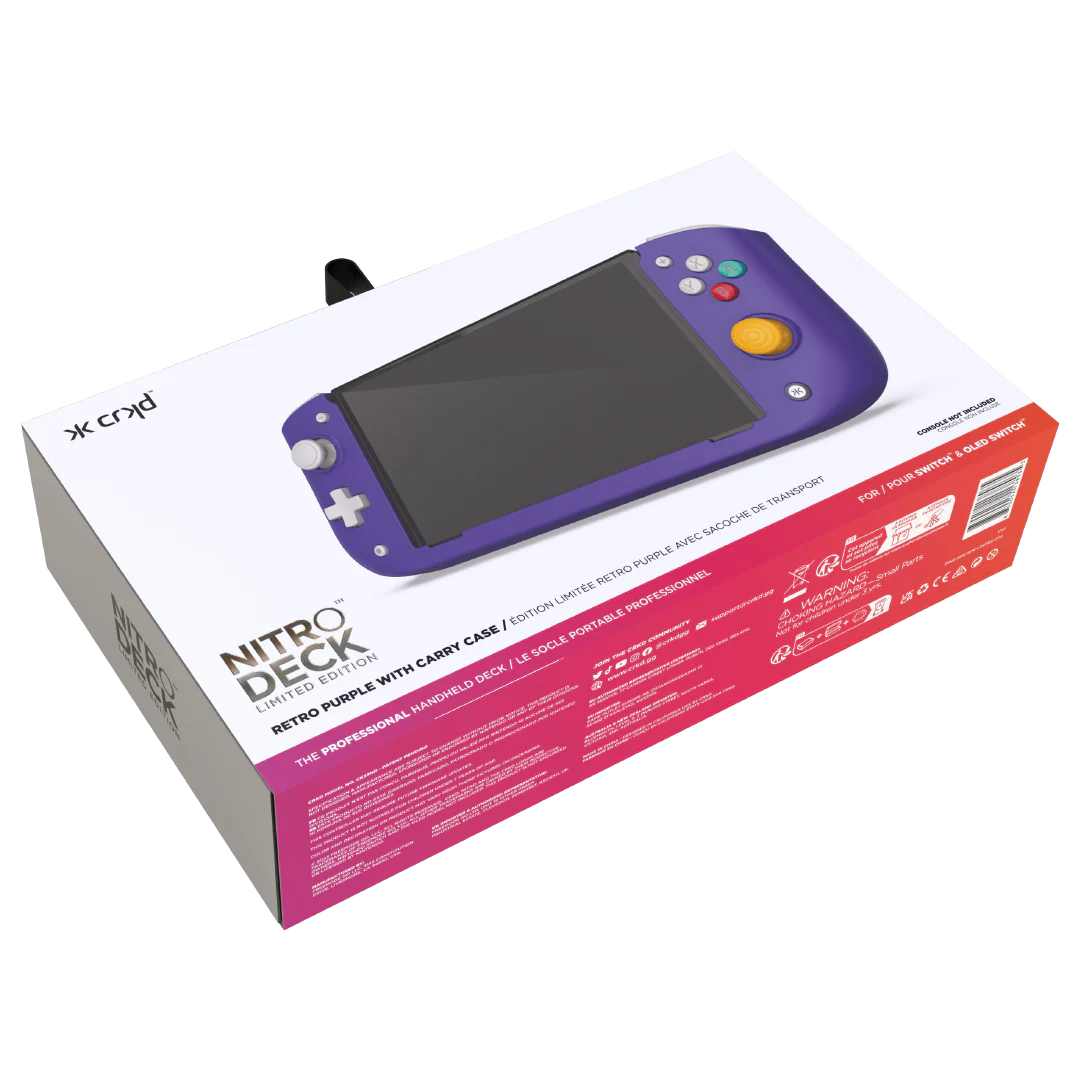CRKD Nitro Deck [Retro Purple Limited Edition] with Carry Case - Nintendo Switch - Image 2