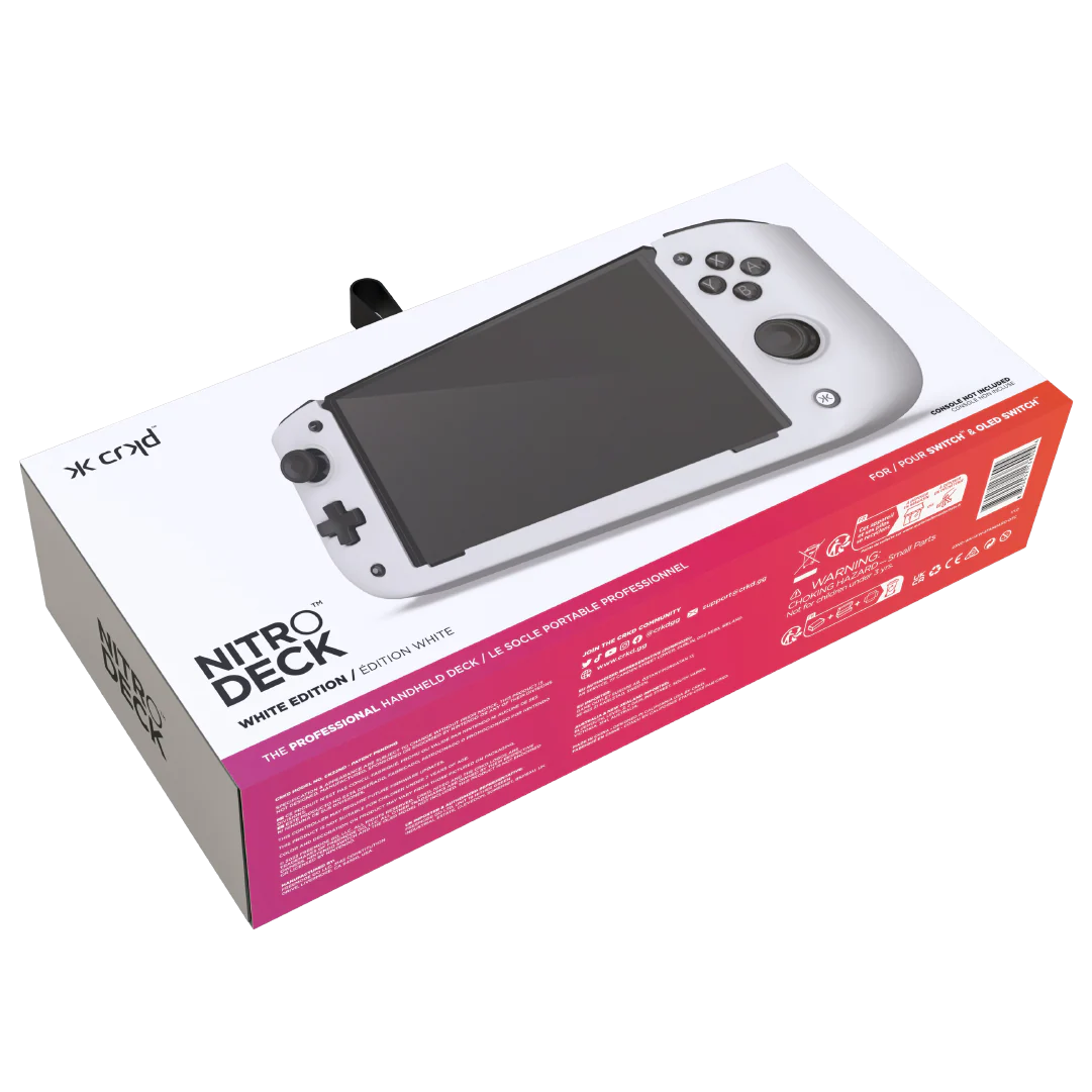 CRKD Nitro Deck [White Edition] - Nintendo Switch - Image 3
