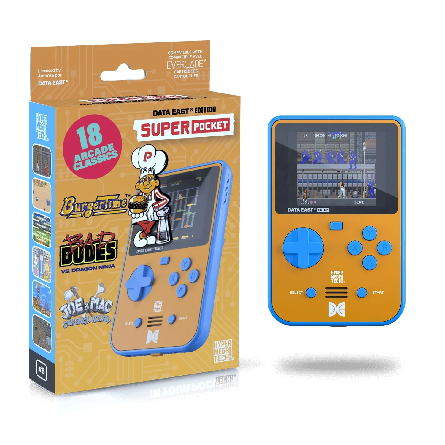 Data East Super Pocket - HYPER MEGA TECH (FREE SHIPPING)
