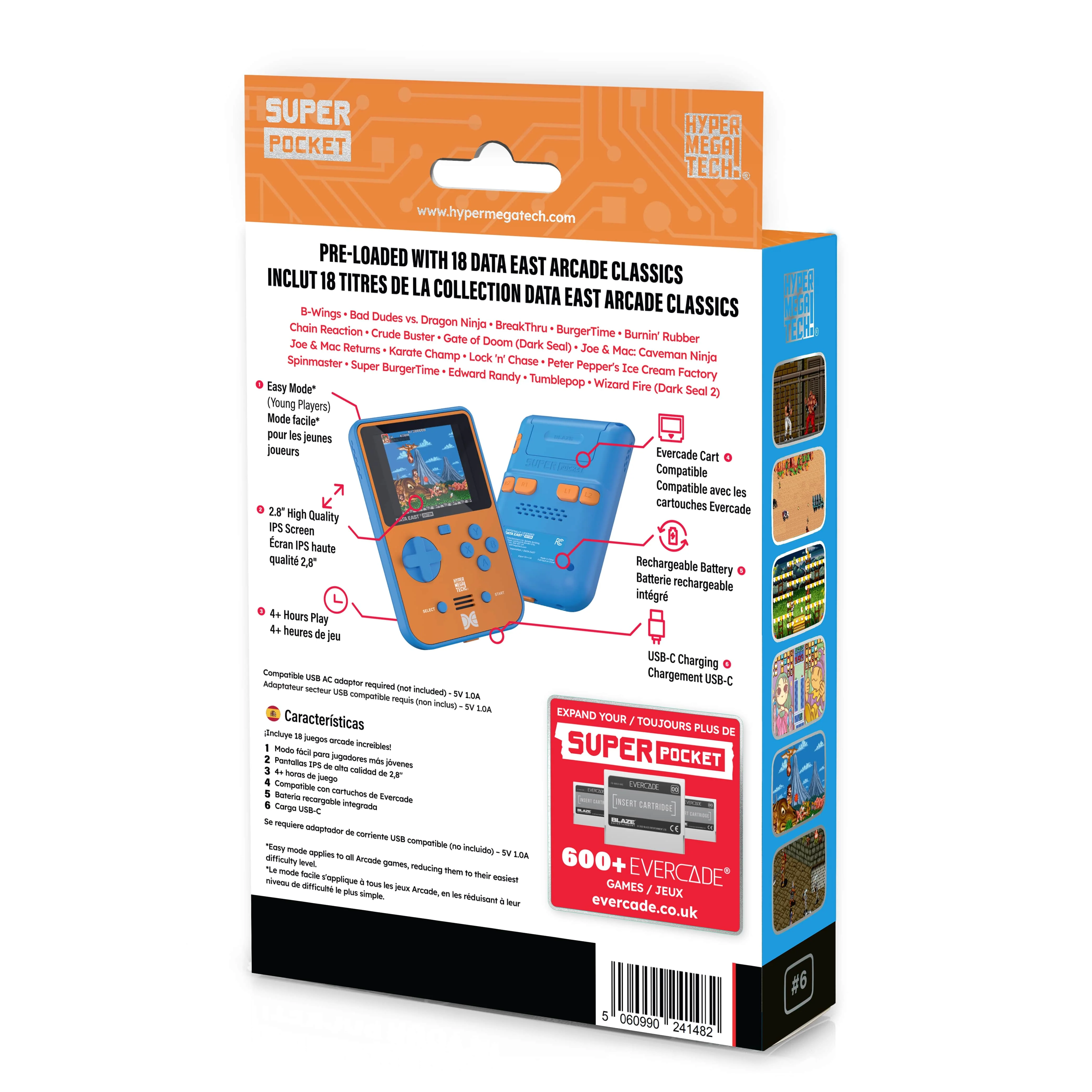 Data East Super Pocket - HYPER MEGA TECH (FREE SHIPPING) - Image 5