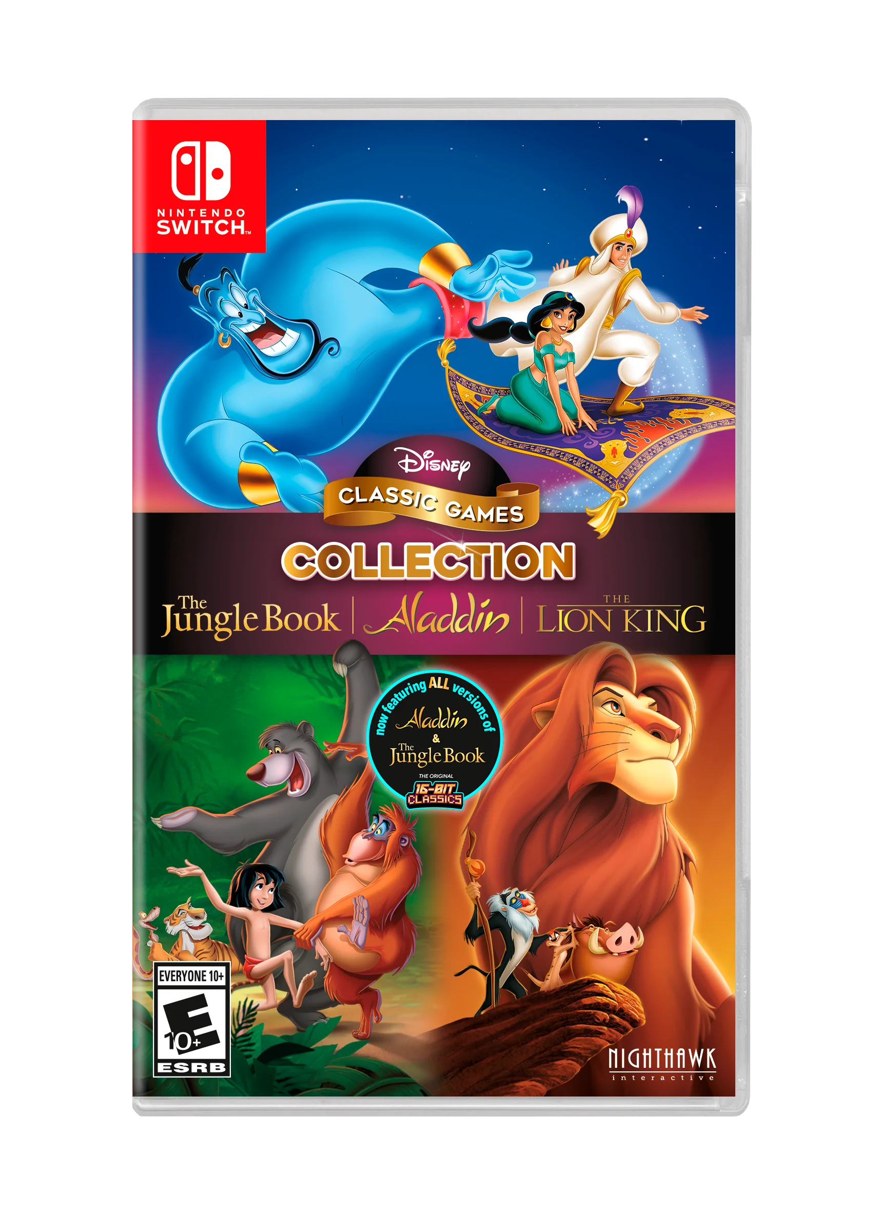 Disney Classic Games Collection : Aladdin, The Lion King, and The Jungle Book - Nintendo Switch