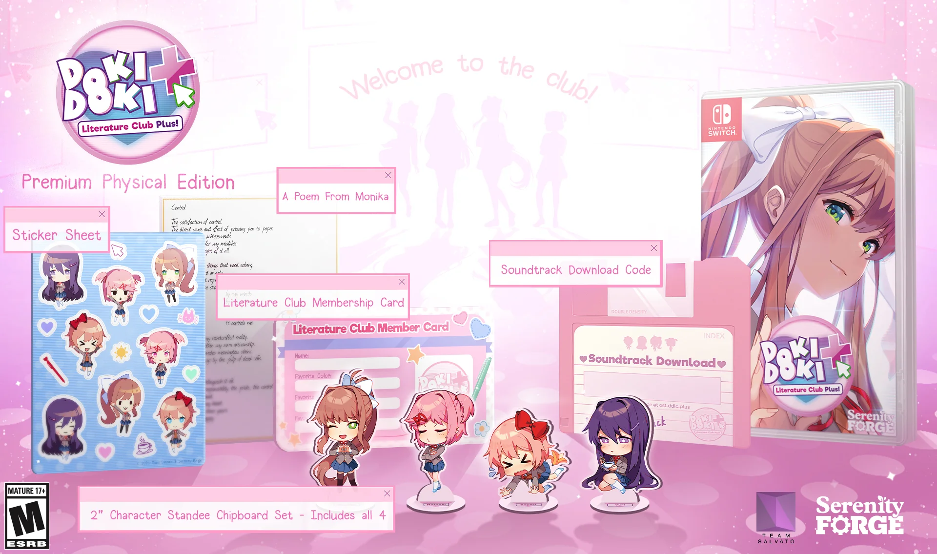 Doki Doki Literature Club Plus! [PREMIUM PHYSICAL EDITION] - Nintendo Switch - Image 2