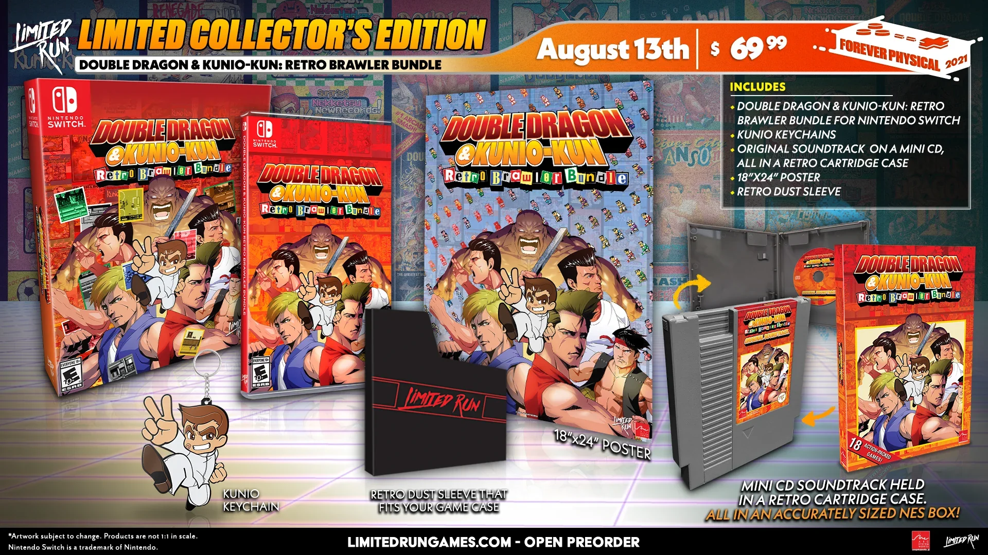 Double Dragon & Kunio-Kun Retro Brawler Bundle - Classic Edition [Limited Run Games #115] - Nintendo Switch (Free Shipping) - Image 2