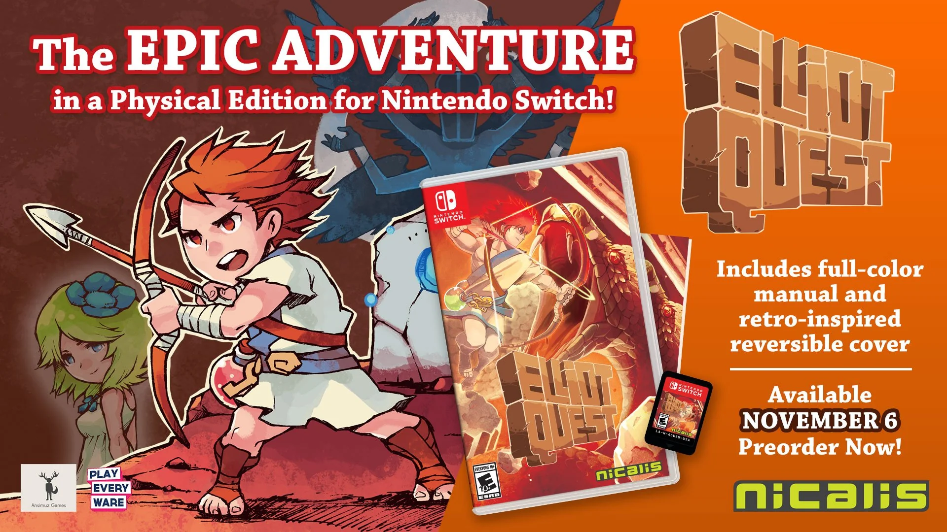 Elliot Quest (Only Ships in Canada) - Nintendo Switch - Image 2