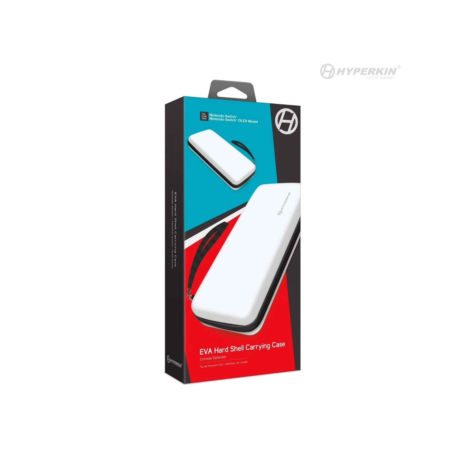 EVA Hard Shell Carrying Case (White/Black) for Nintendo Switch® OLED Model / Switch® - Image 2