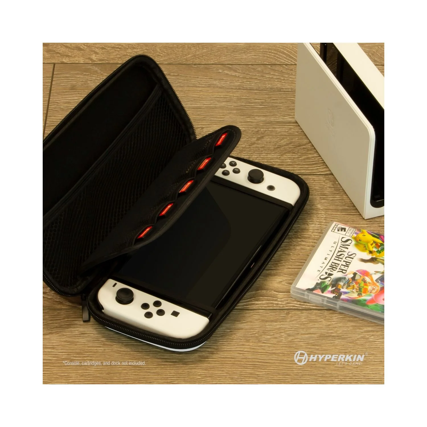 EVA Hard Shell Carrying Case (White/Black) for Nintendo Switch® OLED Model / Switch® - Image 4