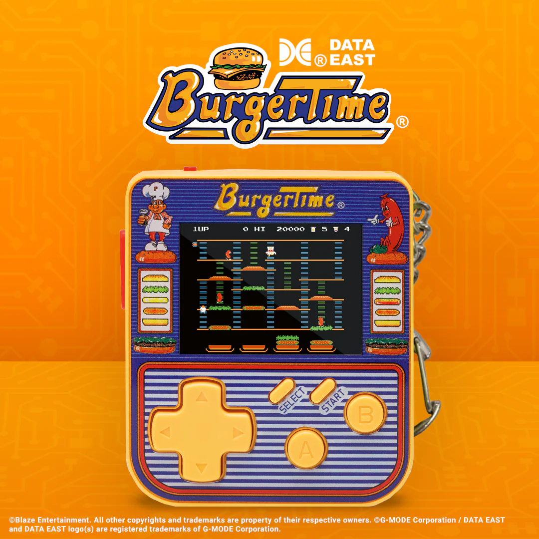 Evercade Hypermegatech Data East Burger Time Key Chain - Image 2