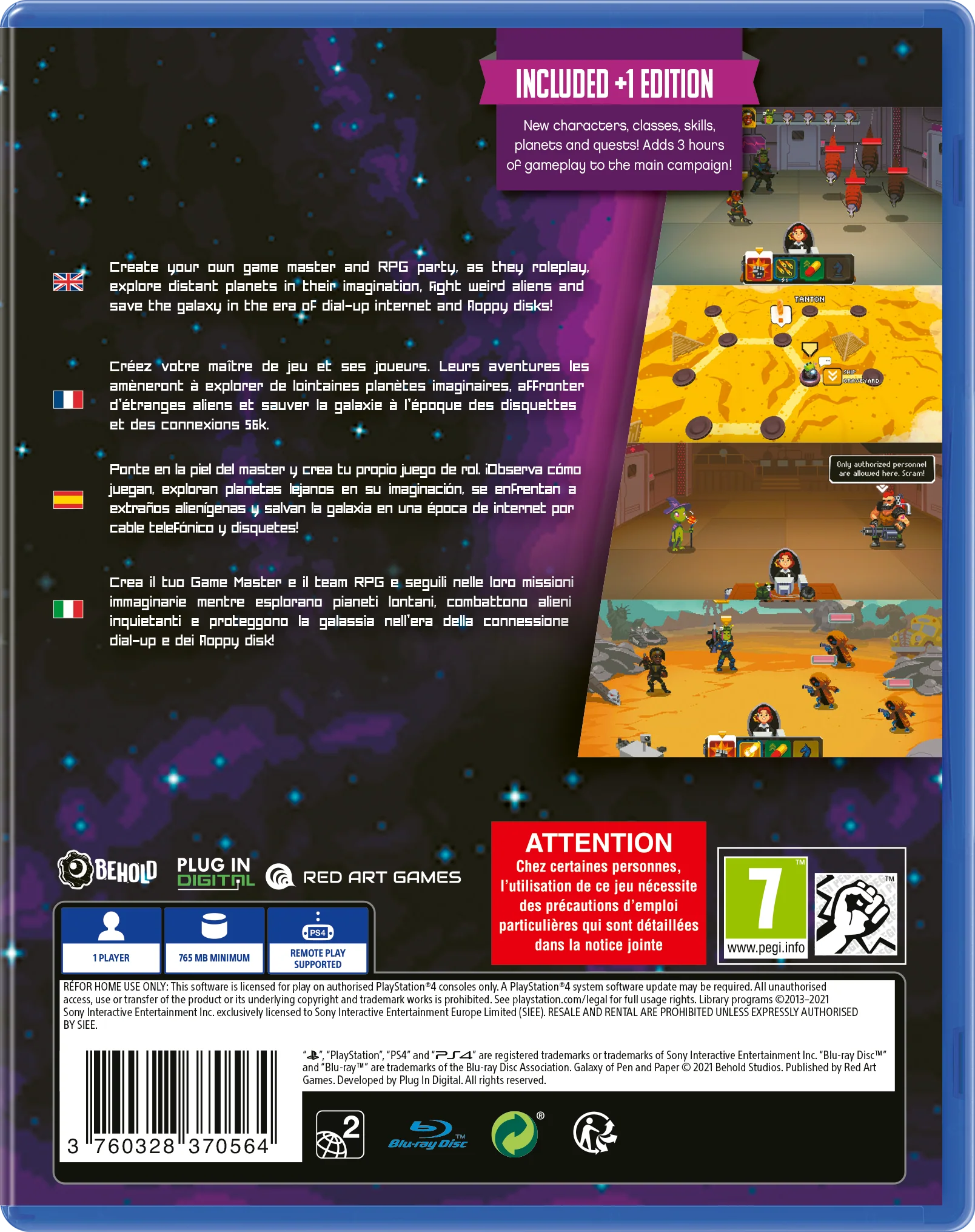 Galaxy of Pen and Paper +1 Edition - PlayStation 4 [Red Art Games] - Image 3