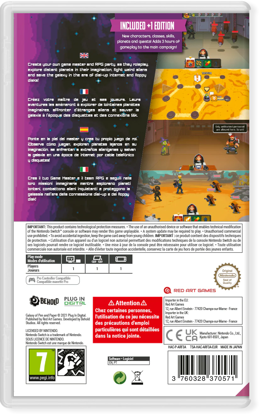 Galaxy of Pen and Paper +1 Edition - SWITCH [RED ART GAMES] - Image 3