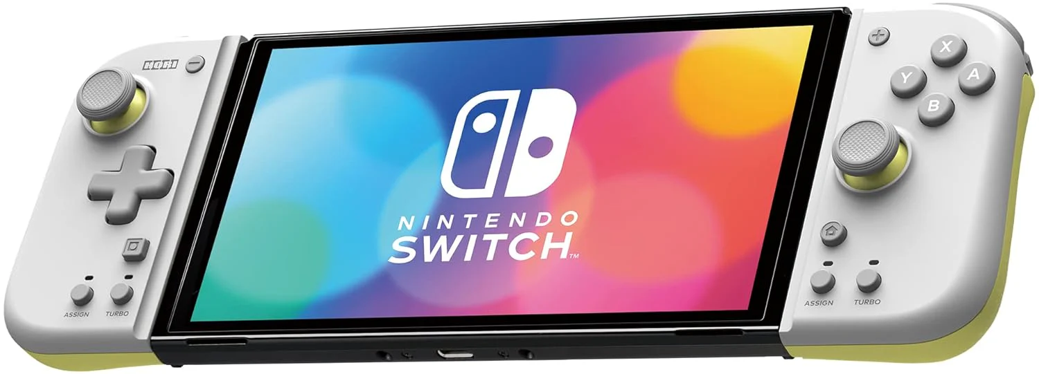 HORI Switch Split Pad Compact (Light Gray / Yellow) - Image 2
