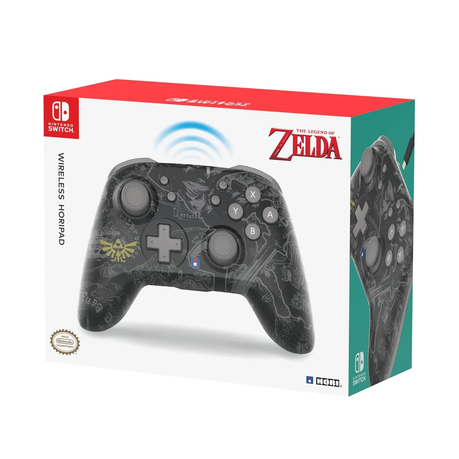 HORI Wireless HORIPAD (The Legend of Zelda Edition) Pro Controller with Motion Control - Nintendo Switch