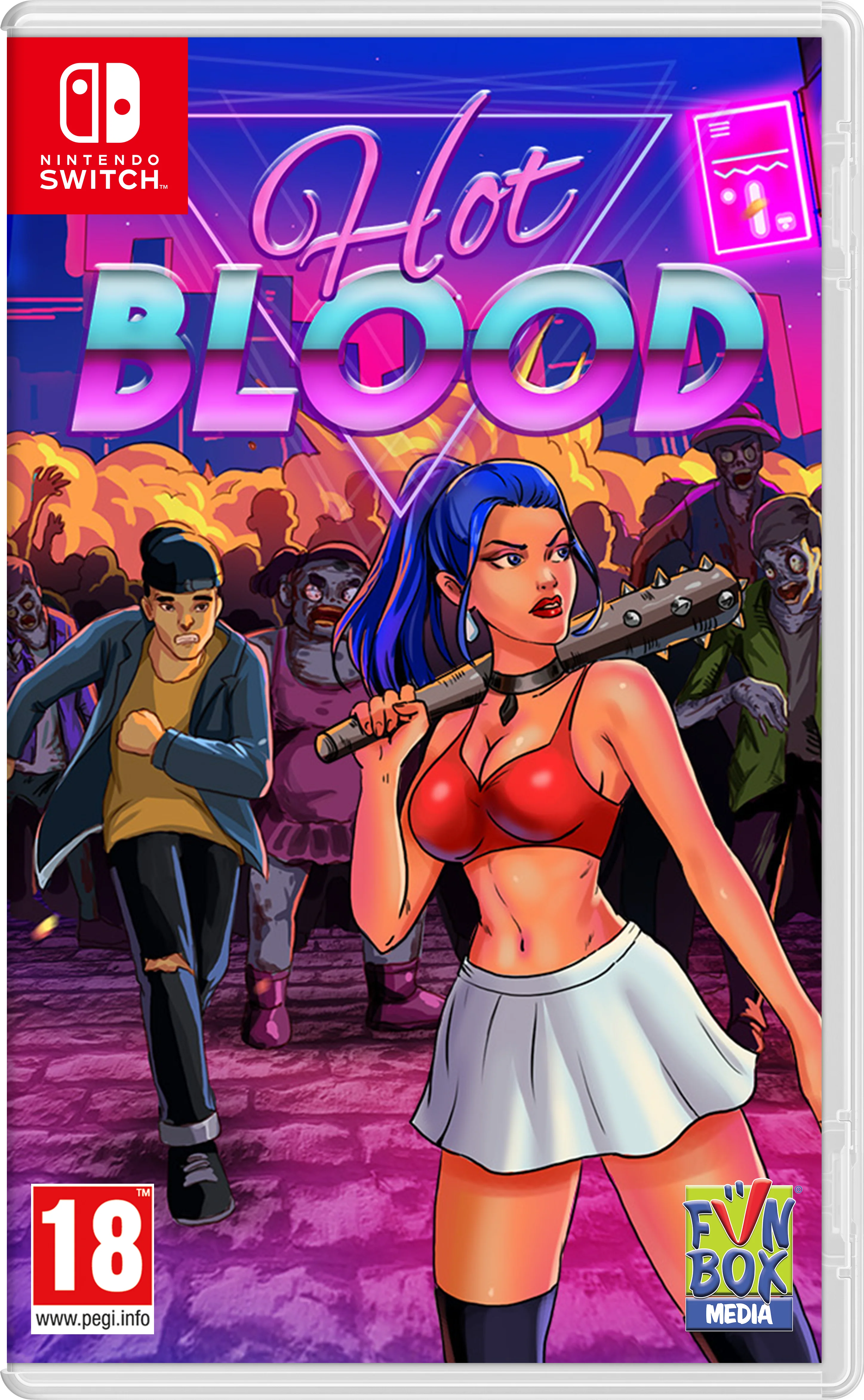 Hot Blood [Includes 2 Roxy Key Rings] [EU Import] - Nintendo Switch