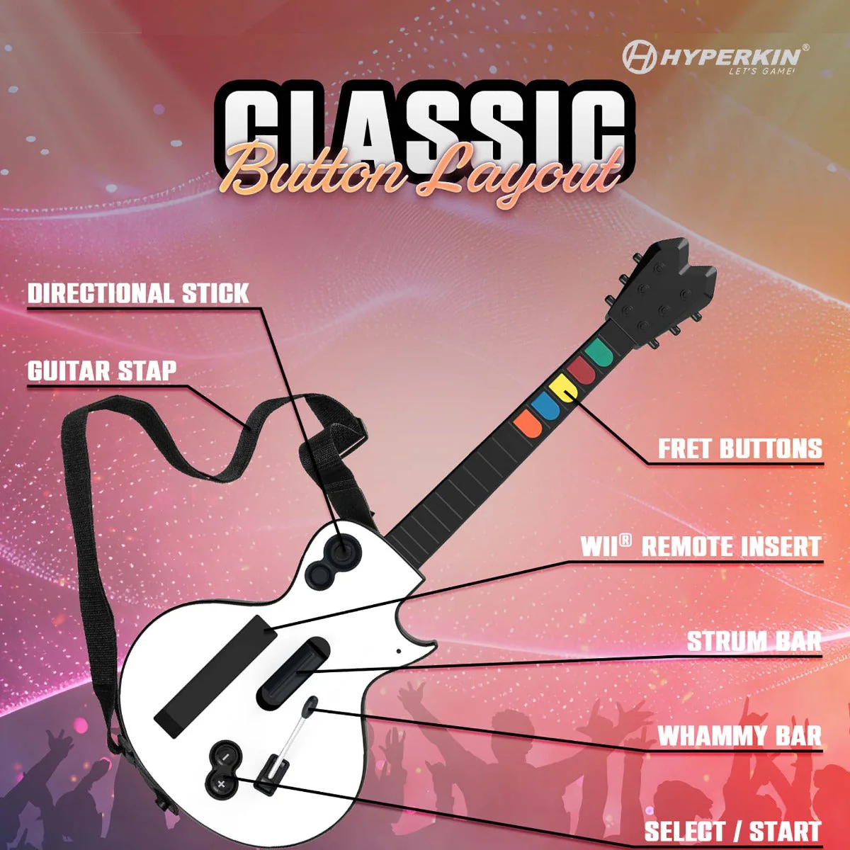 Hyper Strummer Guitar Nintendo Wii (Free Shipping) - Image 7