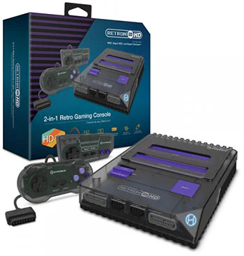 HYPERKIN RetroN 2 HD (SPACE BLACK) [NES/SNES/Super Famicom] - Hyperkin