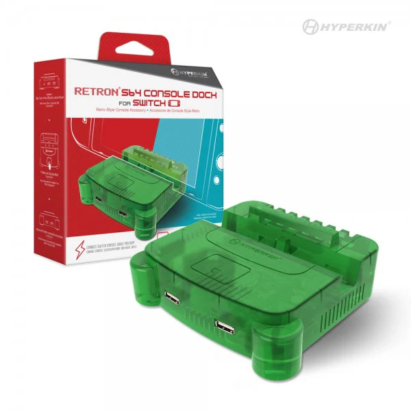 HYPERKIN RetroN S64 Console Dock for Switch (Lime Green) - SWITCH