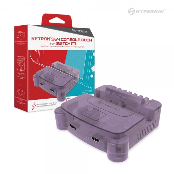 HYPERKIN RetroN S64 Console Dock for Switch (Purple) - SWITCH