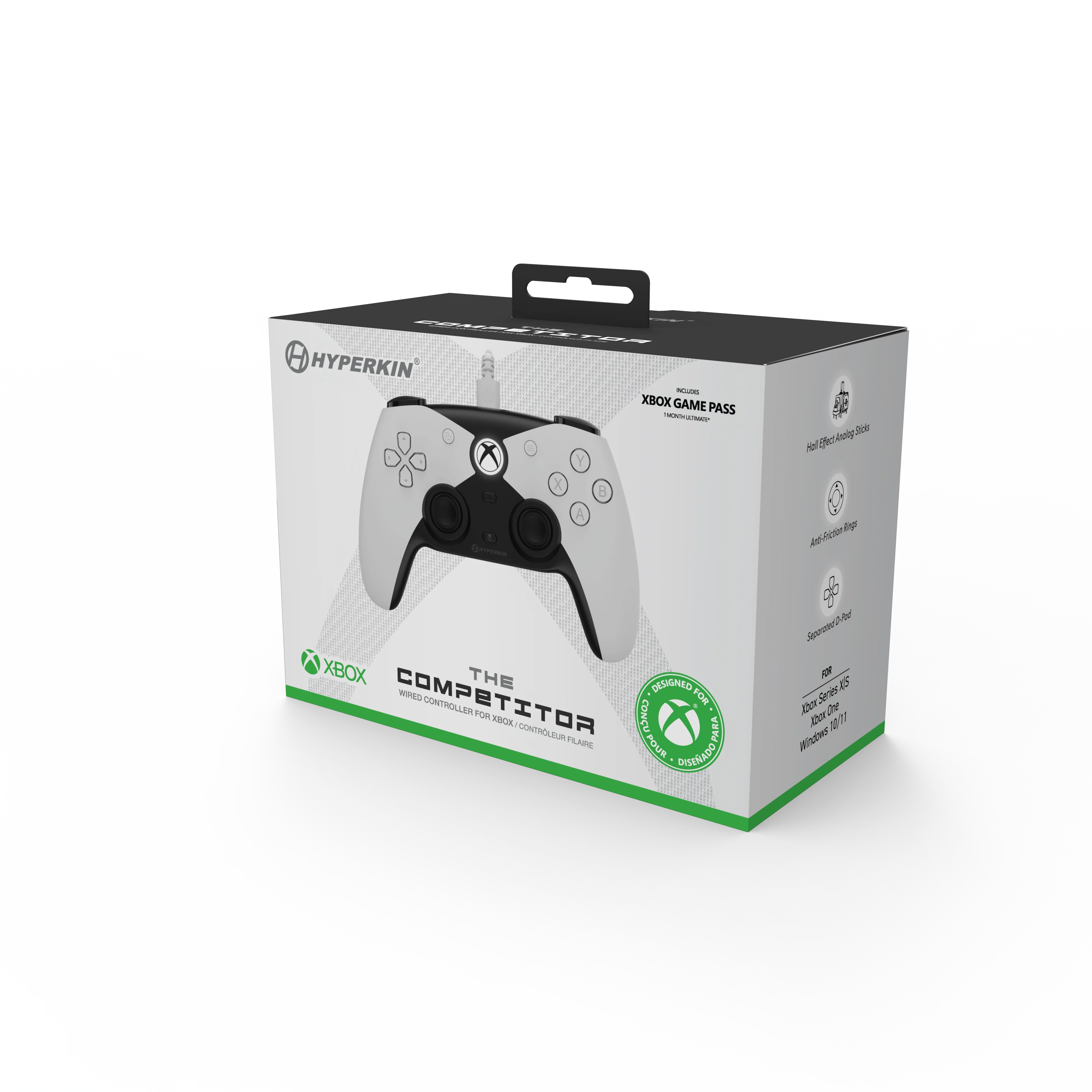 The Competitor Wired Controller (Hyperkin) (White) – Xbox Series & PC - Image 3