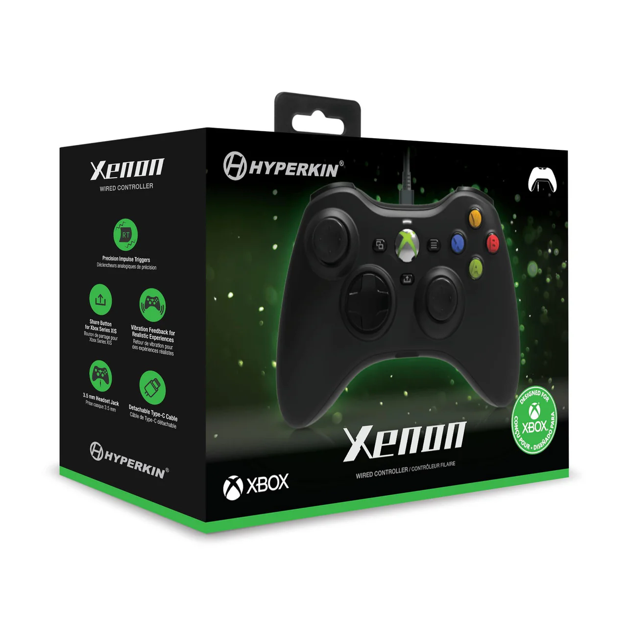 Hyperkin Xenon Wired Controller for Xbox Series X|S / XBOX1 / Windows 11|10 (Black) - Image 5