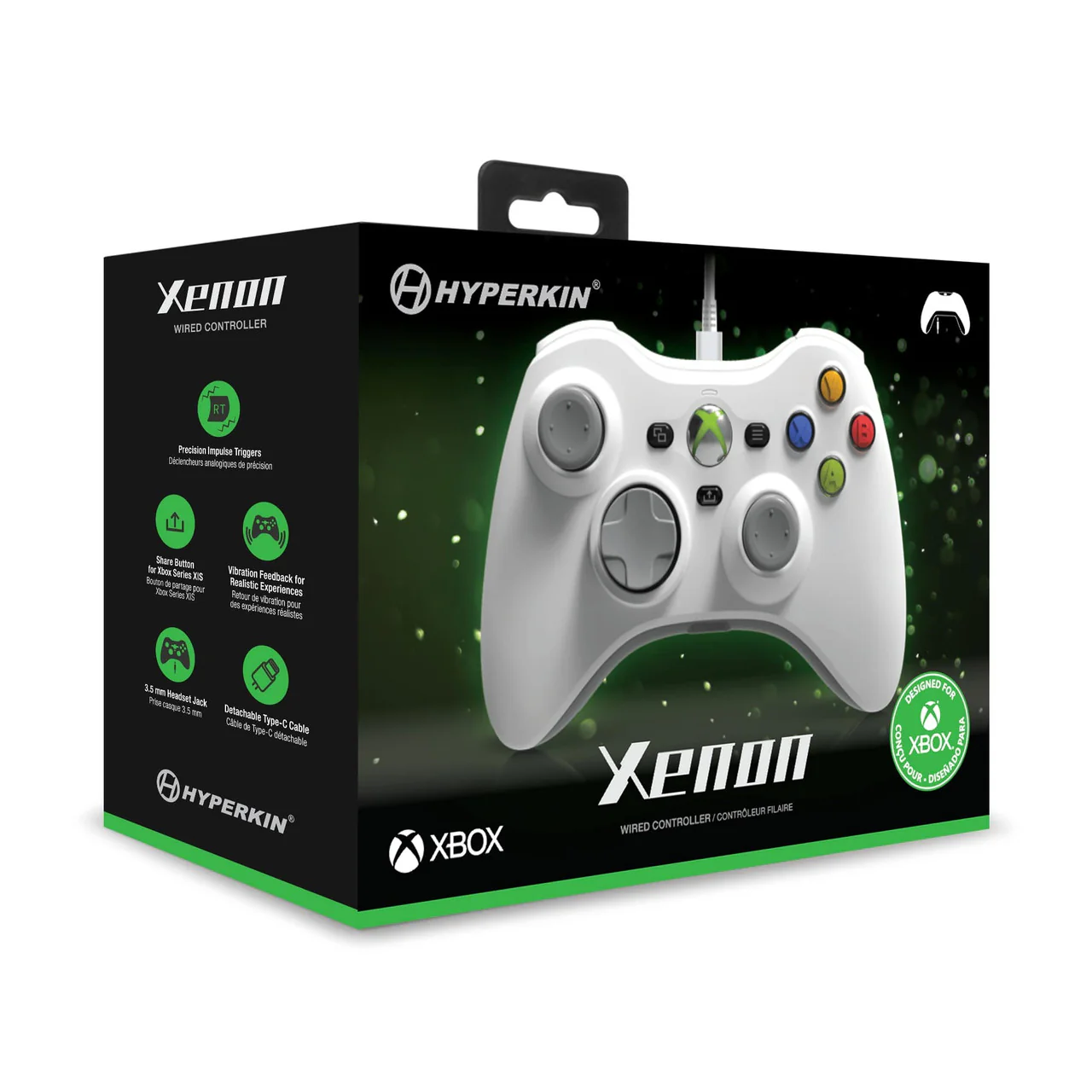 Hyperkin Xenon Wired Controller for Xbox Series X|S / XBOX1 / Windows 11|10 (White) [FREE SHIPPING] - Image 2