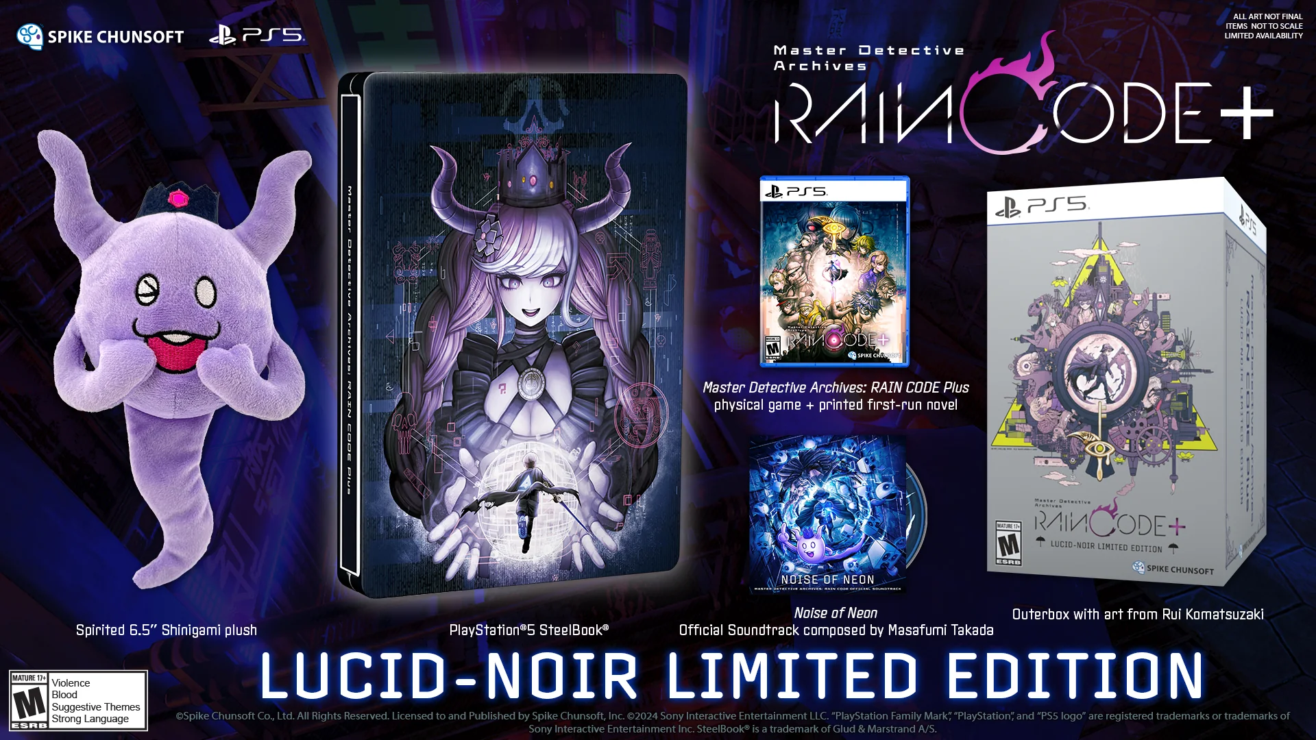 Master Detective Archives: RAIN CODE Plus Lucid-Noir Limited Edition - Playstation 5