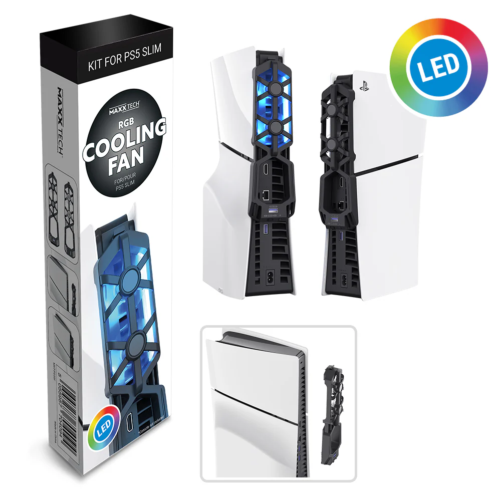 Maxx Tech RGB Fan For PS5 Slim - Playstation 5 - Image 3