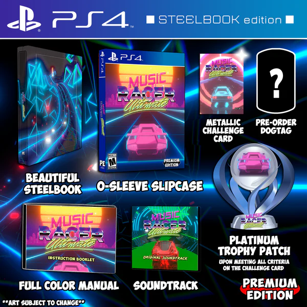 MUSIC RACER ULTIMATE - PS4 STEELBOOK EDITION & SOUNDTRACK [PREMIUM EDITION GAMES] (PRE-ORDER)