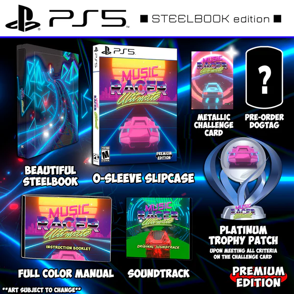MUSIC RACER ULTIMATE - PS5 STEELBOOK EDITION & SOUNDTRACK [PREMIUM EDITION GAMES] (PRE-ORDER)