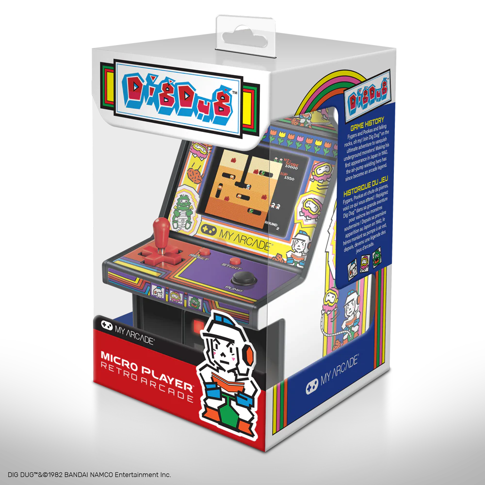 My Arcade Micro Player 6" Collectable Retro Arcade Machine - Dig Dug