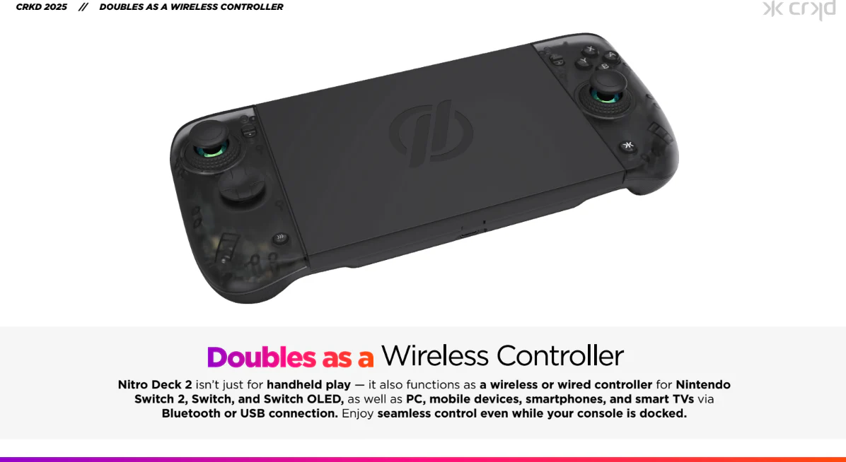 Nitro Deck 2 White Edition - Nintendo Switch 2 (PRE-ORDER) - Image 8