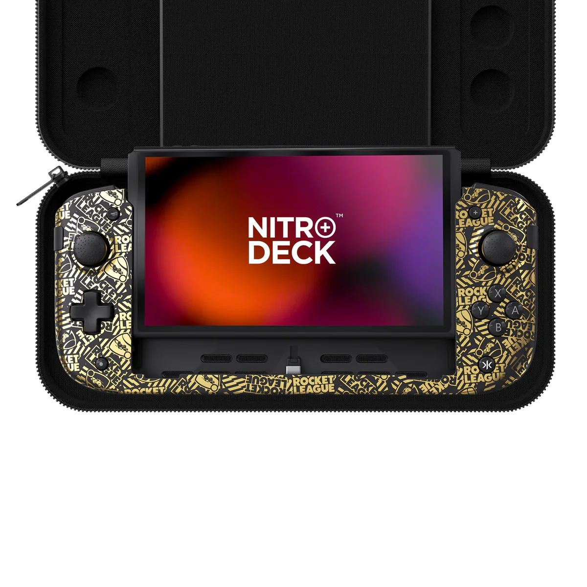 CRKD Nitro Deck+ Rocket League Gold Edition with Carry Case - Nintendo Switch