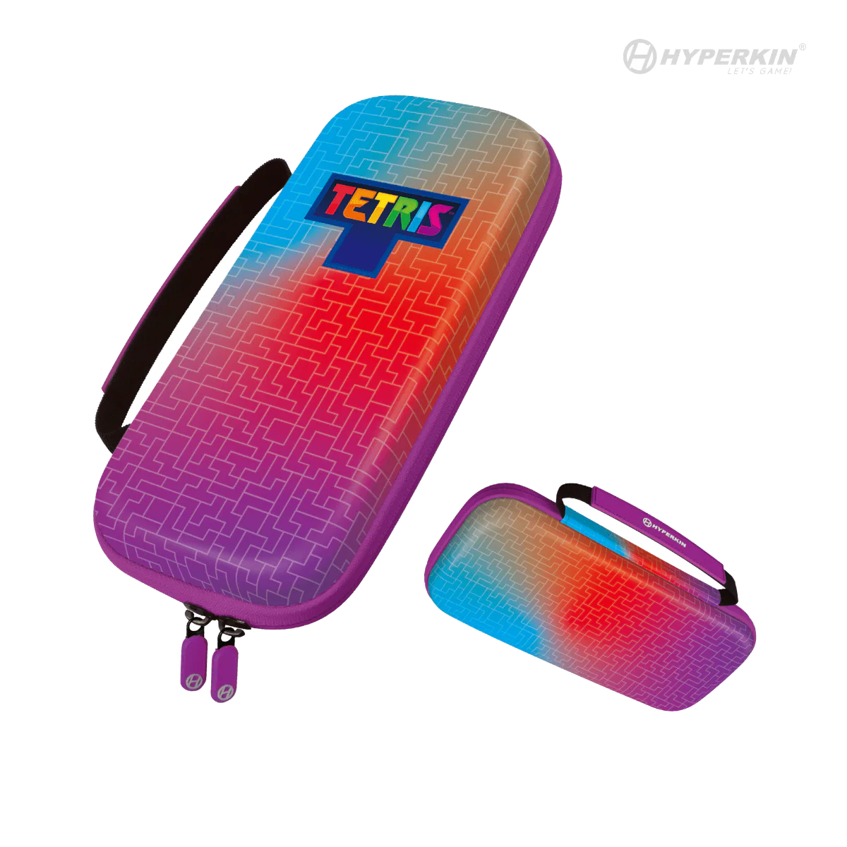 OFFICAL TETRIS EVA HARD SHELL CARRYING CASE FOR SWITCH OLED MODEL HYPER GRADIENT - SWITCH - Image 3