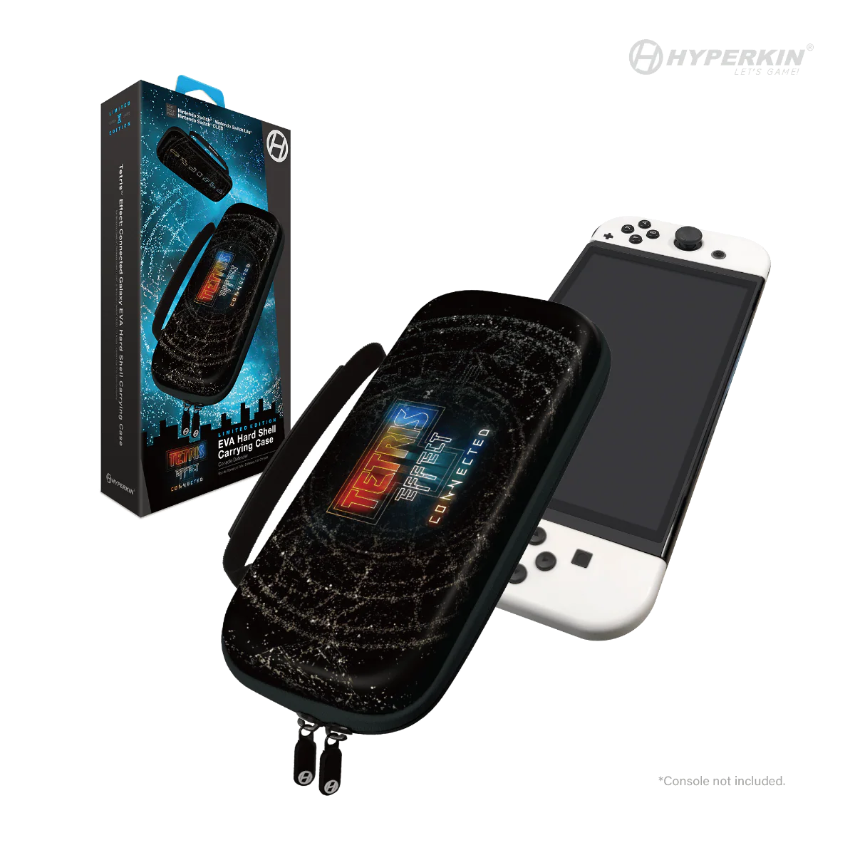 Official Tetris Eva Hard Shell Carrying Case for Switch Oled Model Tetris Effect - Nintendo Switch