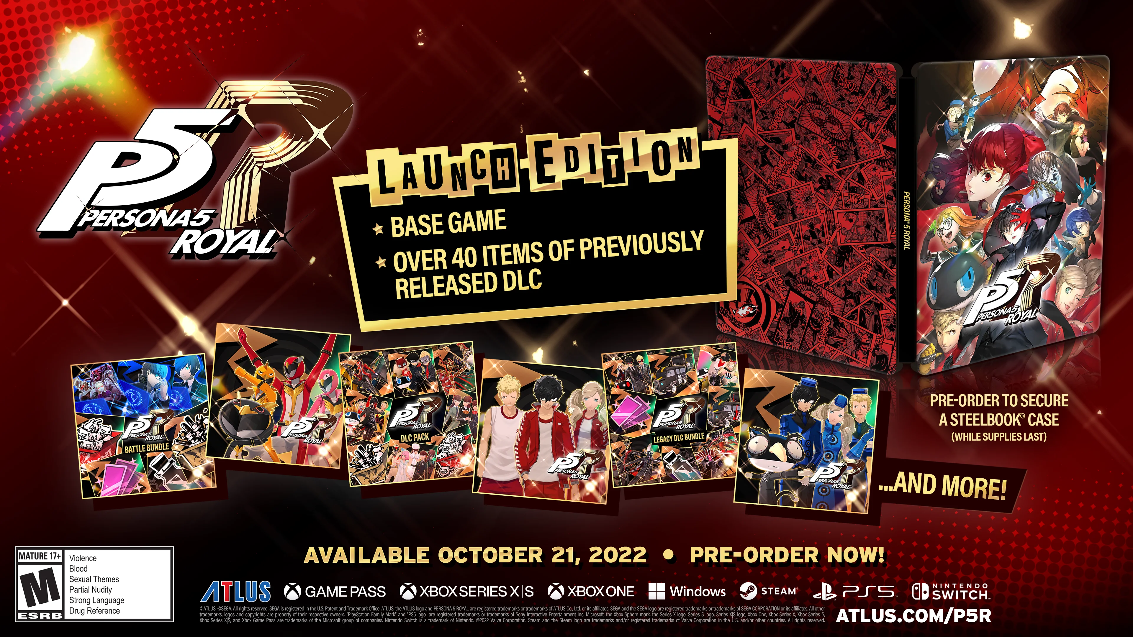 Persona 5 Royal Steel Book Launch Edition - Nintendo Switch