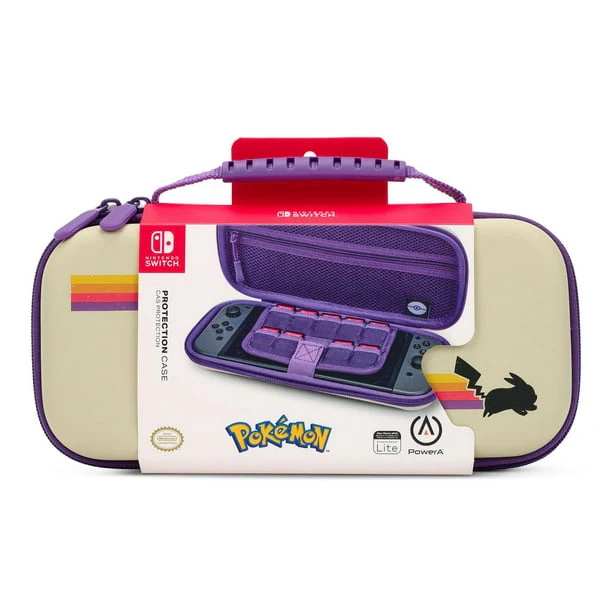 PowerA Protection Case for Nintendo Switch - OLED Model, Nintendo Switch or Nintendo Switch Lite - Pokémon: Pikachu Retro - SWITCH