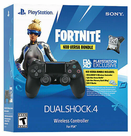 DualShock Black with Fortnite bonus content - PlayStation 4