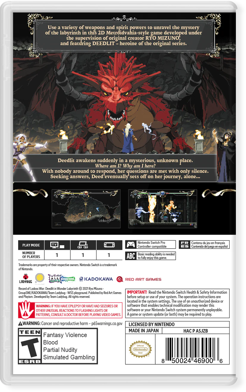 Record of Lodoss War : Deedlit in Wonder Labyrinth - Nintendo Switch - Image 2