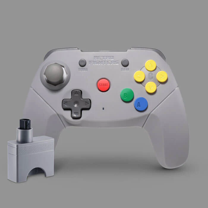 Retro Fighters Brawler64 Wireless Edition Controller [Gray] - Nintendo 64