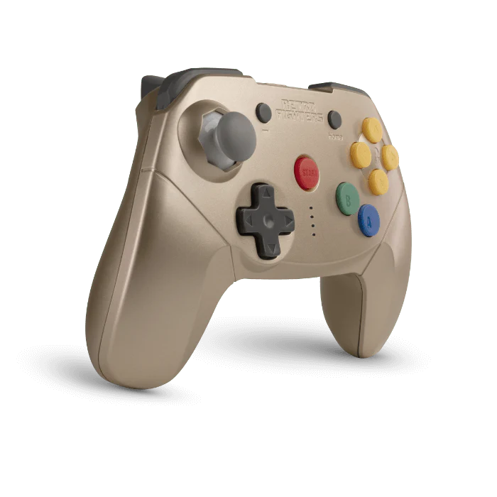 Retro Fighters Brawler64 Wireless Nintendo Switch Controller Online Bluetooth NSO Edition [Retro Gold] - Nintendo Switch - Image 2